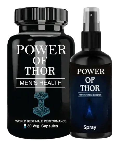 Power of Thor capsule bottle and Power of Thor spray – capsule power of thor combo